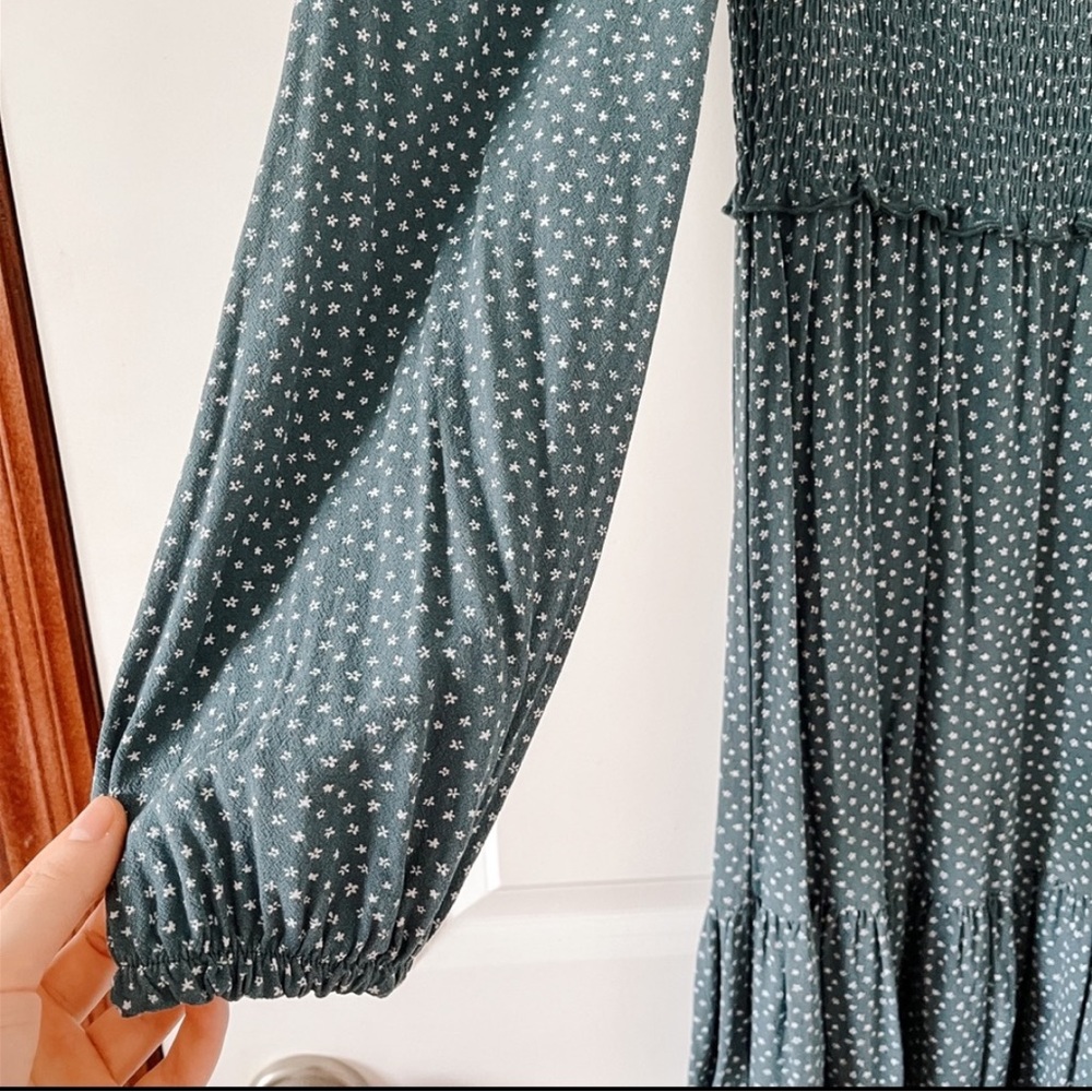 PacSun LA Hearts Long Sleeve Smocked Bodice Mini Dress - Picture 8 of 8